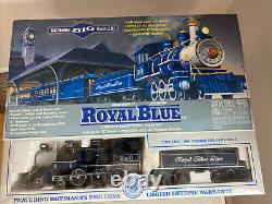 Bachmann Big Haulers Royal Blue 90016 Train Complet Prêt À Courir Set G Échelle Ni