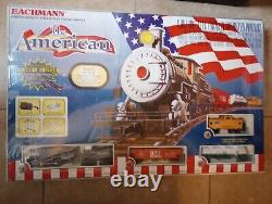 Bachmann Le train américain HO Ensemble complet Prêt à fonctionner 7 Agencements de voies