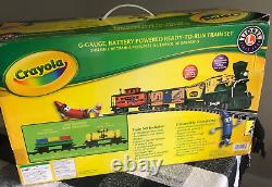 Crayola Prêt À Courir G Gauge Train Set 7-11548 Lionel Collectors Nouvelle Boîte Ouverte
