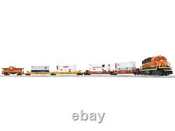 DIFFICILE À TROUVER 2014 Lionel 6-30211 Ensemble de Fret Maxi-Stack Diesel BNSF ENSEMBLE COMPLET