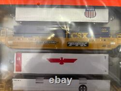 DIFFICILE À TROUVER 2014 Lionel 6-30211 Ensemble de Fret Maxi-Stack Diesel BNSF ENSEMBLE COMPLET