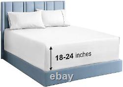 Draps de lit King à poches extra profondes (4 pièces) - Draps de lit égyptiens en coton 400 fils au pouce - 1