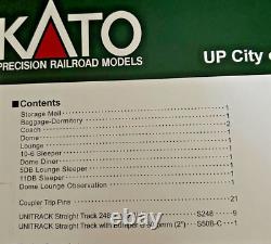 ENSEMBLE DE 11 VOITURES UNION PACIFIC CITY de LOS ANGELES - Échelle N - KATO NOUVEAU RTR RARE
