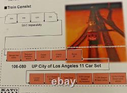 ENSEMBLE DE 11 VOITURES UNION PACIFIC CITY de LOS ANGELES - Échelle N - KATO NOUVEAU RTR RARE