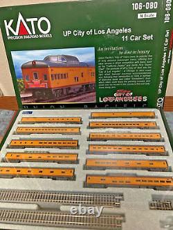 ENSEMBLE DE 11 VOITURES de la VILLE d'UNION PACIFIC de LOS ANGELES - Échelle N - KATO NOUVEAU RTR RARE
