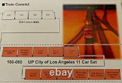 ENSEMBLE DE 11 VOITURES de la VILLE d'UNION PACIFIC de LOS ANGELES - Échelle N - KATO NOUVEAU RTR RARE