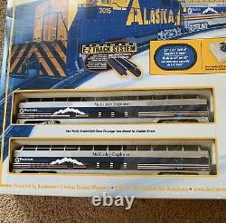 ENSEMBLE DE TRAIN BACHMAN McKINLEY EXPLORER COMPLET ET PRÊT À ROULER AVEC VOIE EZ EN EXCELLENT ÉTAT
