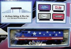 ENSEMBLE DE TRAIN HO RTR PROMOTIONNEL SHOPRITE SALUTE TO AMERICA LIFE LIKE MISB 2004