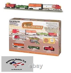 Echelle N 1/160 Bachmann 24021 Super Chief Ensemble de train électrique prêt à rouler NEUF