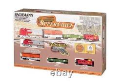 Echelle N 1/160 Bachmann 24021 Super Chief Ensemble de train électrique prêt à rouler NEUF