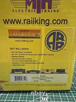 Ensemble Dockside Alaskan RR en O Gauge prêt à l'emploi Rail King complet #30-4090-0