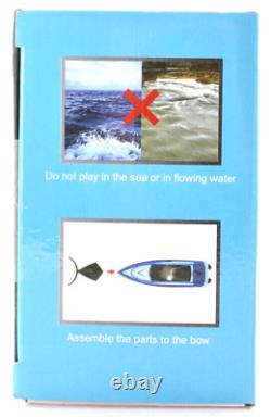 Ensemble de 2 Mini Bateaux RC, Imperméables, Télécommande 2,4GHz, Jouet Cadeau Parent-Enfant