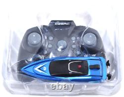 Ensemble de 2 Mini Bateaux RC, Imperméables, Télécommande 2,4GHz, Jouet Cadeau Parent-Enfant