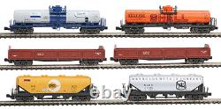 Ensemble de 6 wagons de fret mixtes Kato N prêt à rouler 1066275