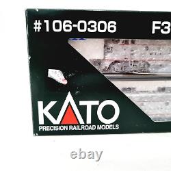 Ensemble de locomotives KATO 106-0306 F3 Chicago Burlington Quincy 9960A 9960B à l'échelle N