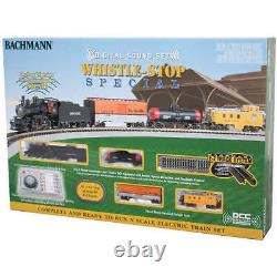 Ensemble de marchandises à vapeur spécial Bachmann N Whistle-Stop/4-6-0 avec son DCC