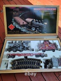 Ensemble de train Aristo-craft Ready-To-Run Santa Fe railroad #1 Échelle 129 Gauge