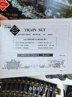 Ensemble de train Aristo-craft Ready-To-Run Santa Fe railroad #1 Échelle 129 Gauge