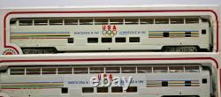 Ensemble de train Bachmann HO Olympic Team Express 1992 Edition Mopar Barcelone RARE