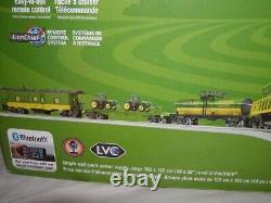 Ensemble de train Lionel 2123040 John Deere GP38 O-27 LionChief Nouveau LVC Bluetooth Scellé