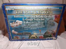 Ensemble de train Lionel G Gauge Polar Express alimenté par batterie prêt à fonctionner 7-11022 2009