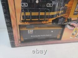 Ensemble de train MTH Rail King Caterpillar SD-90 MAC Prêt à rouler Loco Sound 30-4053-0