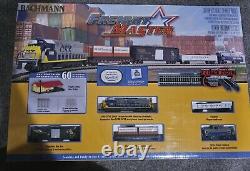 Ensemble de train complet Bachmann N Scale 60 pièces FREIGHT MASTER prêt à rouler 24022