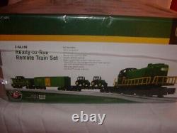 Ensemble de train de fret diesel Lionel 6-81480 John Deere Remote LionChief O27 Nouveau 2016