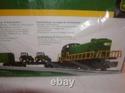 Ensemble de train de fret diesel Lionel 6-81480 John Deere Remote LionChief O27 Nouveau 2016
