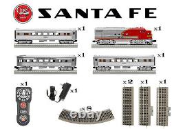 Ensemble de train diesel Lionel 2323110 Santa Fe Super Chief O Gauge avec Bluetooth 5