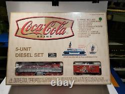 Ensemble de train diesel prêt-à-rouler de 5 unités Coca-Cola Nib K-line 027 K-1004