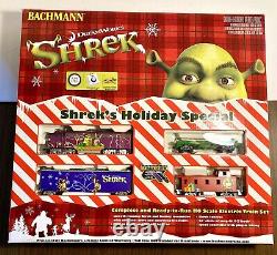 Ensemble de train électrique Bachmann Shrek Christmas complet et prêt à fonctionner à l'échelle Ho
