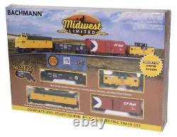 Ensemble de train électrique complet prêt à l'emploi, Bachmann Midwest Limited F7 échelle HO