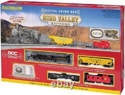 Ensemble de train électrique prêt à fonctionner Echo Valley Express DCC Sound Value à l'échelle HO