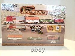 Ensemble de train électrique prêt à rouler Bachmann Super Chief (24021) NIB