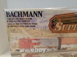 Ensemble de train électrique prêt à rouler Bachmann Super Chief (24021) NIB