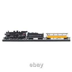 Ensemble de train miniature électrique prêt à l'emploi Durango & Silverton à l'échelle HO