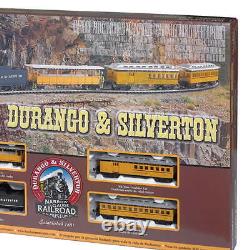 Ensemble de train miniature électrique prêt à l'emploi Durango & Silverton à l'échelle HO