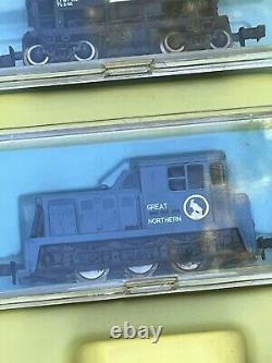 Ensemble de train prêt à l'emploi Vintage Atlas N-Gauge Great Northern dans sa boîte d'origine 62-264