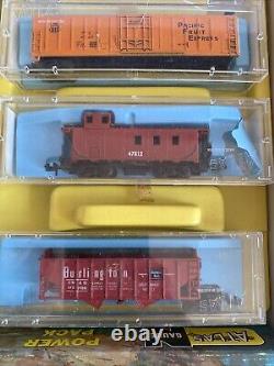 Ensemble de train prêt à l'emploi Vintage Atlas N-Gauge utilisé avec boîte d'origine