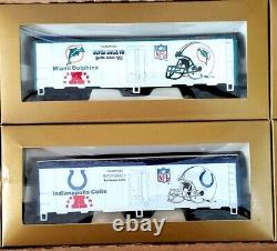 Ensemble de train prêt à rouler Mantua Super Bowl Express, première édition certifiée NFL nouvelle