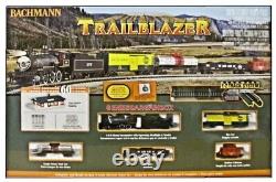 Ensemble de train prêt à rouler N Scale 60 pièces TRAILBLAZER complet Bachmann 24024