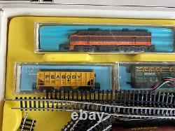 Ensemble de train prêt à rouler à l'échelle N du VTG ATLAS #74 764, locomotive SANTA FE