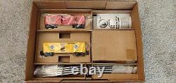 Ensemble de trains Lionel Kal Kan Pet Care de 1997 à l'échelle Big O/O-27, neuf dans sa boîte et jamais utilisé