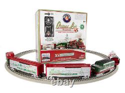 Ensemble de trains à vapeur Lionel 2123100 Christmas Light Express Lionchief O Gauge