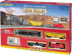 Ensemble de trains électriques à l'échelle HO prêt à rouler Echo Valley Express DCC Sound Value