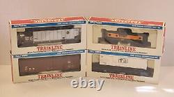 Ensemble de wagons de marchandises 4 voitures Walthers Trainline Deluxe RTR échelle HO tout neuf