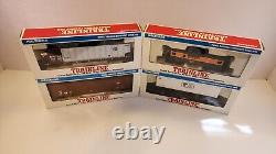 Ensemble de wagons de marchandises 4 voitures Walthers Trainline Deluxe RTR échelle HO tout neuf