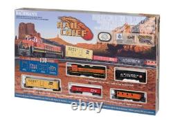 Ensembles de trains Bachmann Rail Chief BNSF 00706 échelle HO prêt à rouler