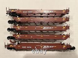 HO Athearn RTR 95061 BNSF Maxi I Ensemble de wagons porte-conteneurs intermodaux Well Car #238763 NS CSX KCS CN